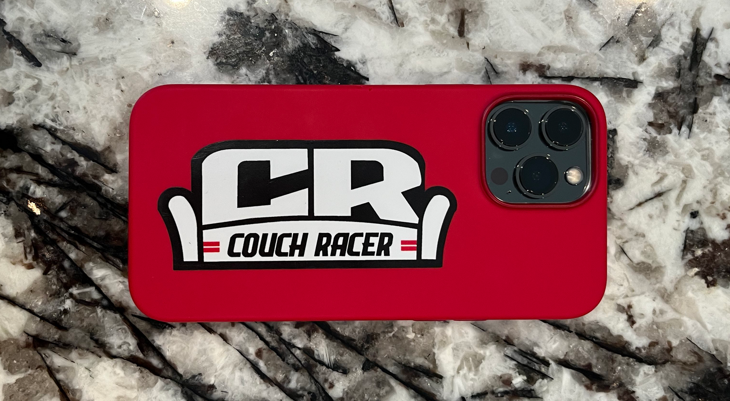 Couch Racer Logo Premium Sticker